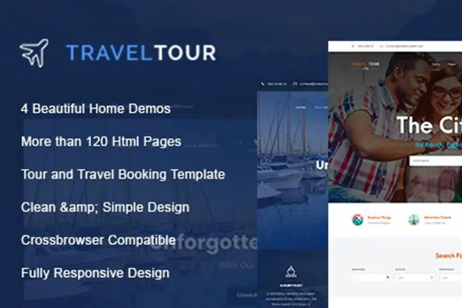 Travelin – Travel Tour Booking HTML Templates