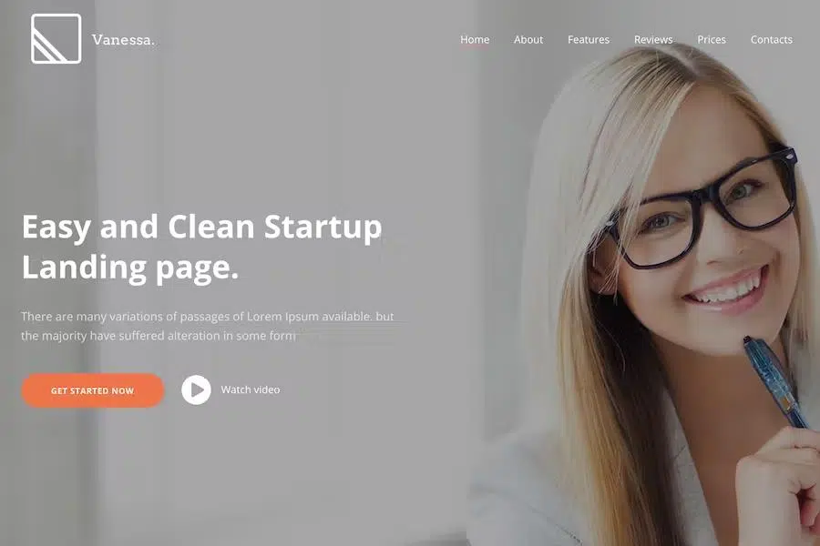Vanessa – Drupal 8 – Easy Startup App Landing Page Theme