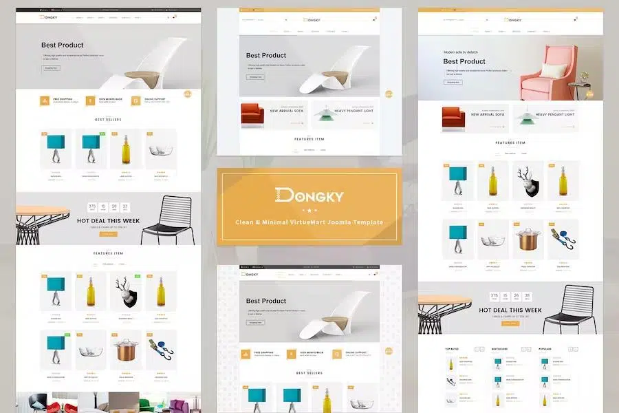 Vina Dongky – Clean & Minimal VirtueMart Joomla Template