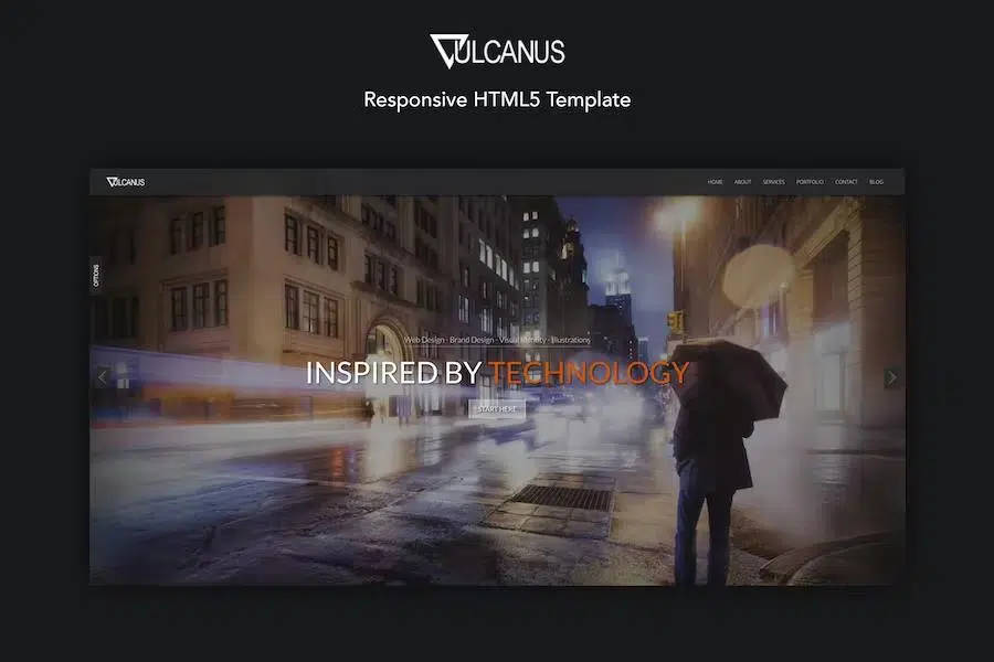 Vulcanus – Responsive HTML5 Template