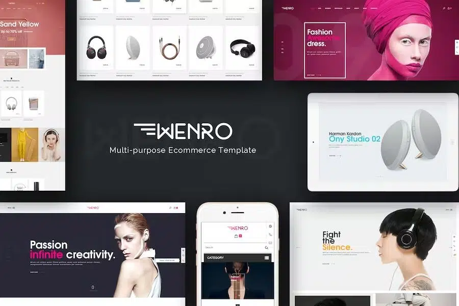 Wenro – Multipurpose Responsive Magento 2 Theme – 16 Homepages Fashion, Furniture, Digital and more