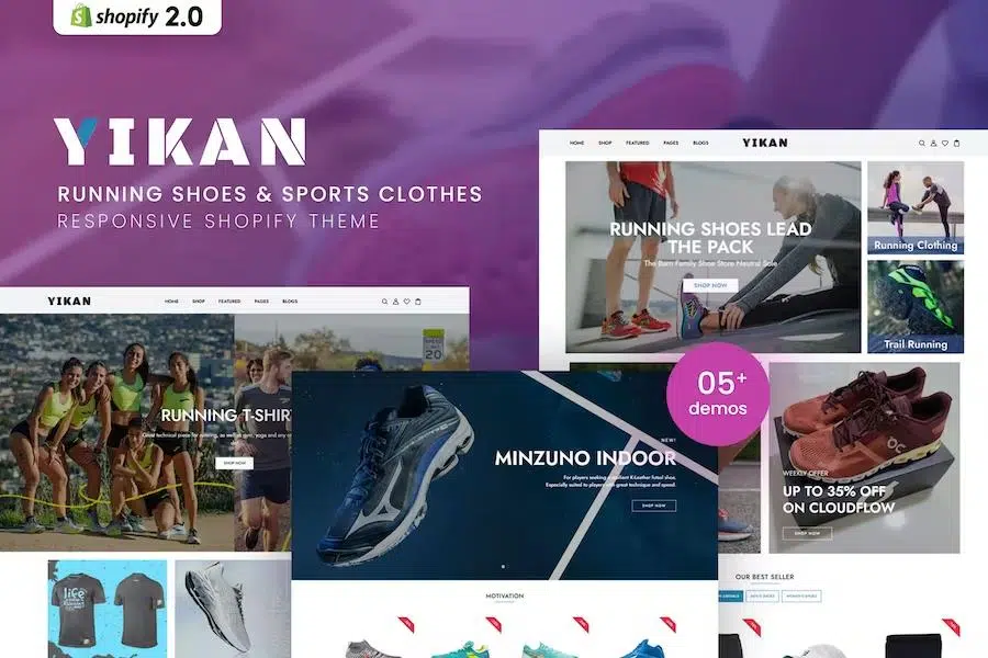 Yikan – Running Shoes & Sports Clothes Shopify Theme