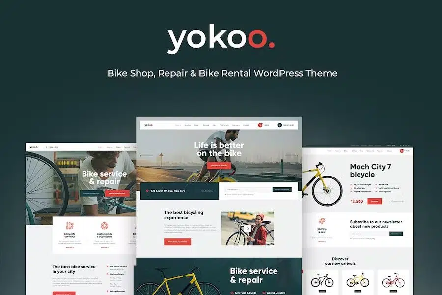 Yokoo – Bike Shop & Bicycle Rental WordPress Theme