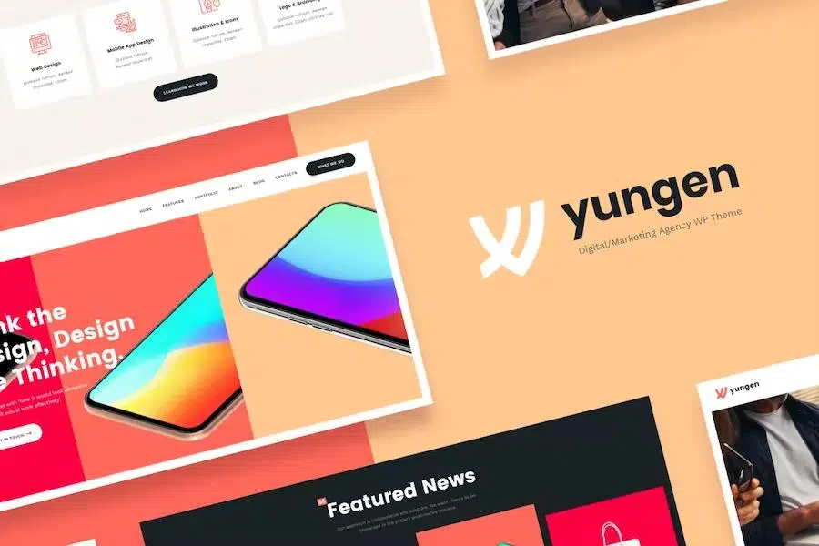 Yungen – Modern Digital Agency Business WordPress Theme