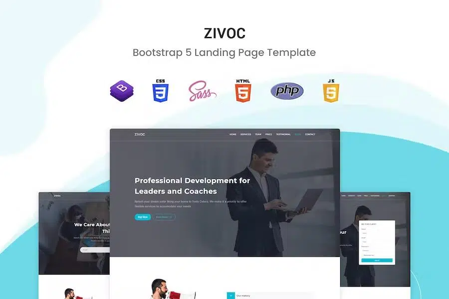 Zivoc – Bootstrap 5 Landing Page Template