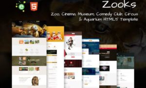 Zooks – Zoo, Cinema, Museum, Comedy Club, Circus & Aquarium HTML5 Template