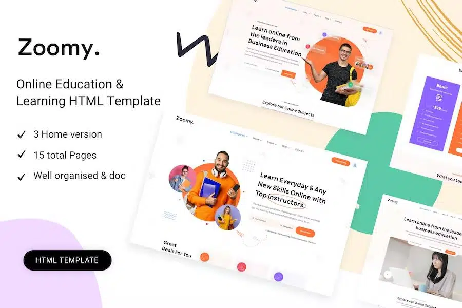 Zoomy – education HTML Template
