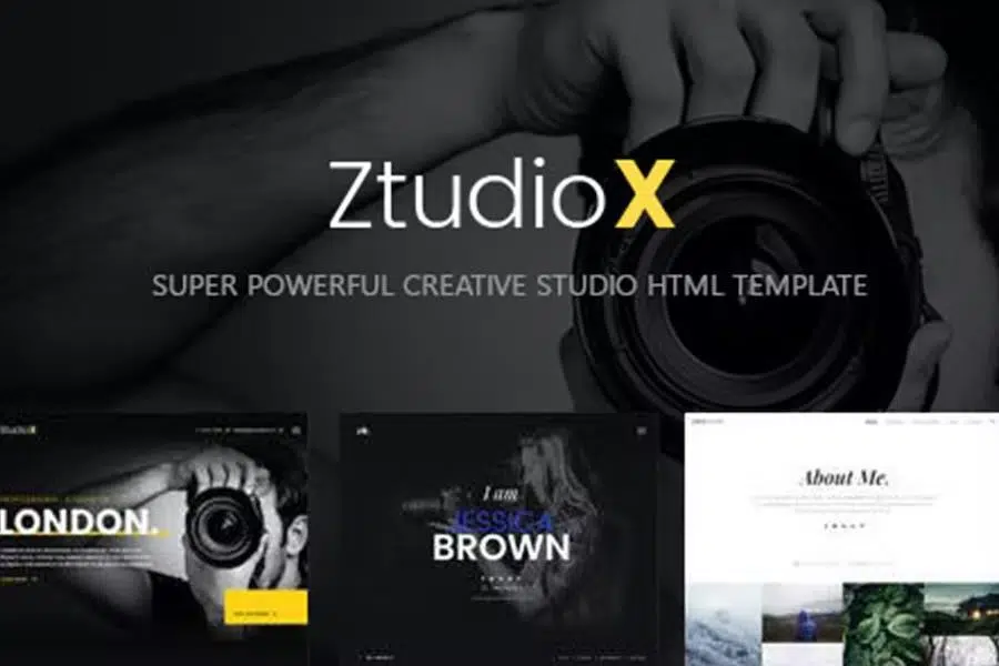 Ztudio X – Creative Studio Photography HTML Template