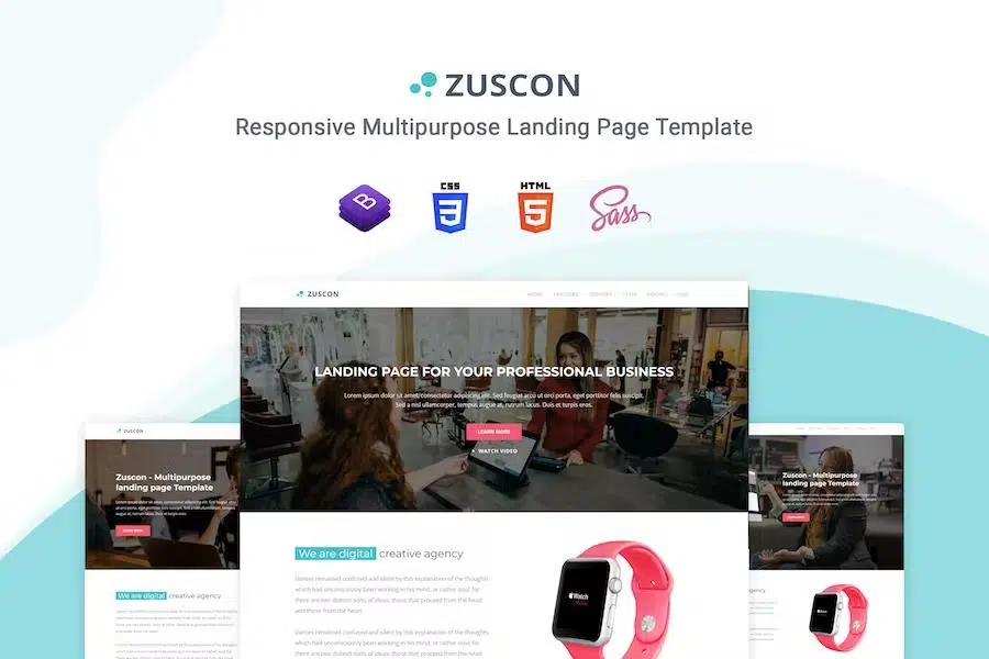Zuscon – Bootstrap 5 Landing Page Template